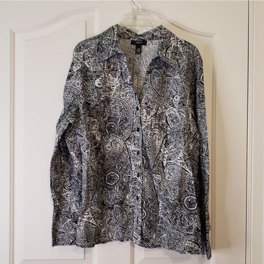 Alfani Paisley Button-Up Shirt